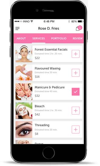 mobile app builder for salons