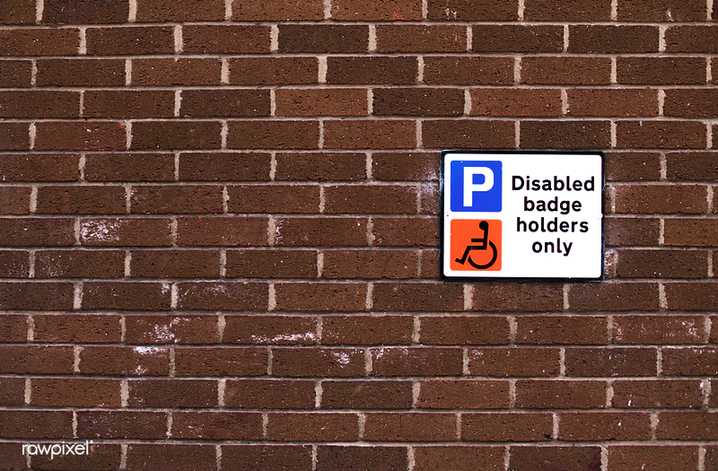 parking space for disabled